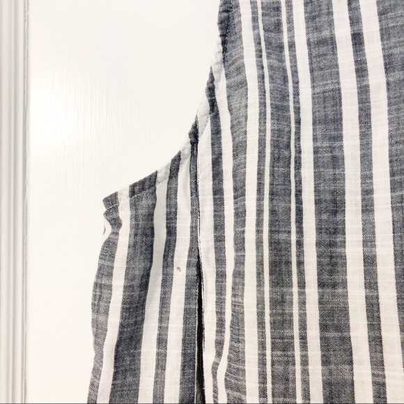 Madewell Stripe Pleated Swing Top - Picture 5 of 5